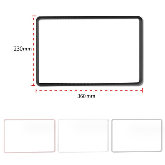 For Tesla Model3/Y Screen Bumper Protective Cover Silicone Frame(White) by buy2fix