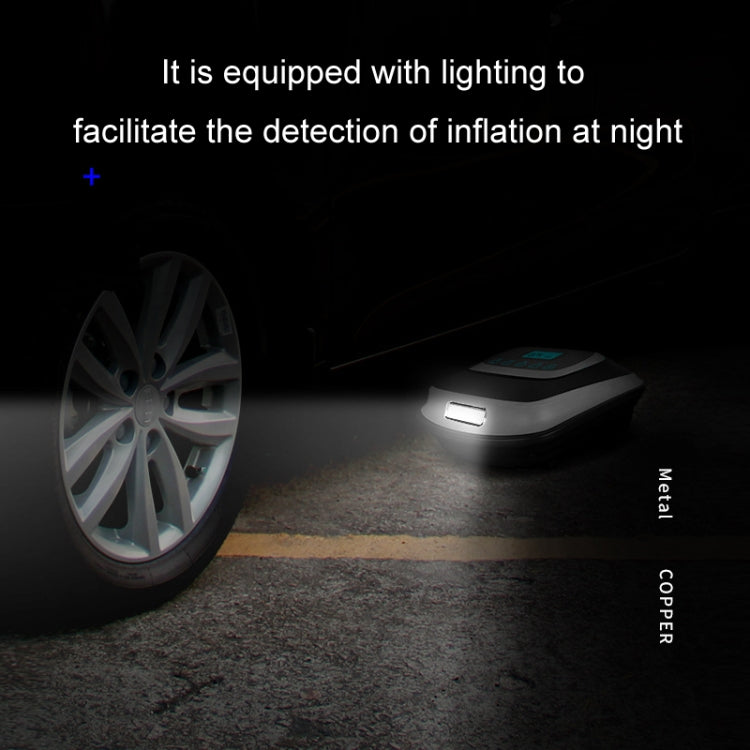 12V Metal Cylinder Smart Digital Display Portable Mini Tire Pump, Specification: No. 30 Manual Shutdown by buy2fix