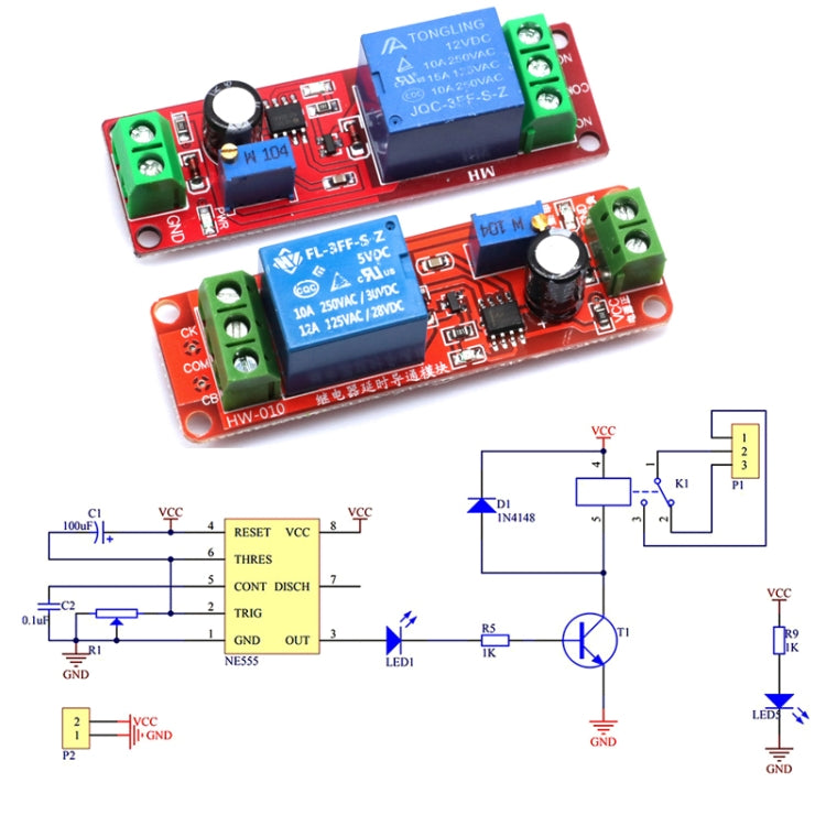 12V NE555 Time Relay Shield Timing Relay Timer Control Switch Car Relays by buy2fix
