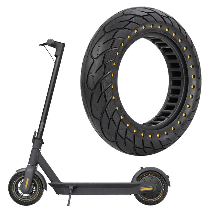 For Kugoo M4 Electric Scooter 10 Inch Inflatable Honeycomb Solid Run-flat Tire(36mm Slot Yellow) - Accessories & Parts by buy2fix | Online Shopping UK | buy2fix