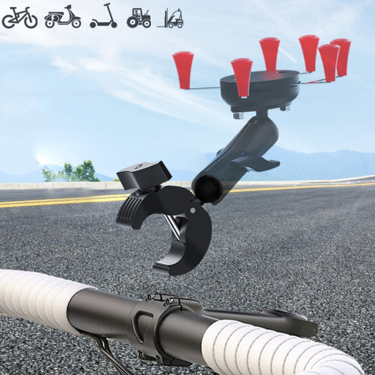 Camera Phone Holder Ball Head Base Live Riding Shooting Handlebar Rotating Clamp(Quick Release) by buy2fix