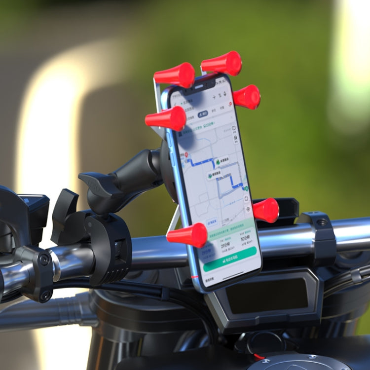 Camera Phone Holder Ball Head Base Live Riding Shooting Handlebar Rotating Clamp(Quick Release) by buy2fix