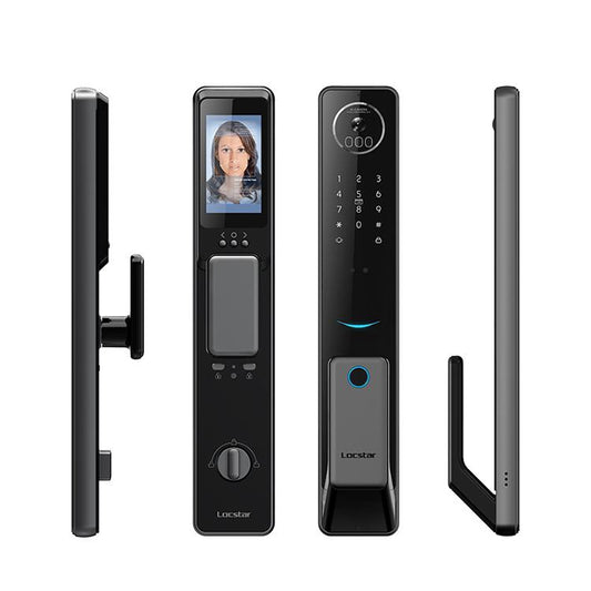 S61 Fully Automatic 3D Face Recognition Tuya Wifi Smart Fingerprint Lock Anti-theft Password Lock(Space Gray) by buy2fix