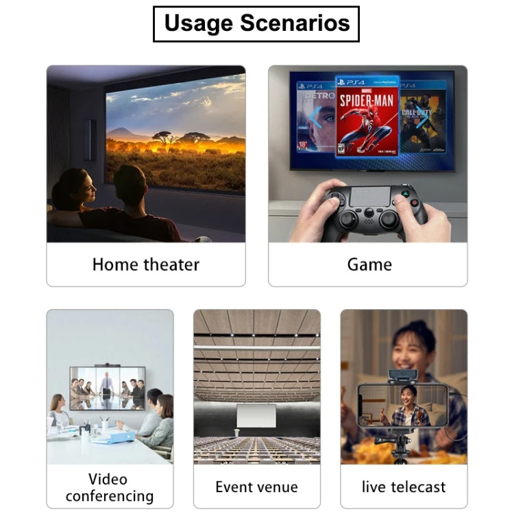 PWAY DT248W-H 30m Wireless HD Screen Projector Office Conference Screen Sharing Device(Type-C Interface) by PWAY