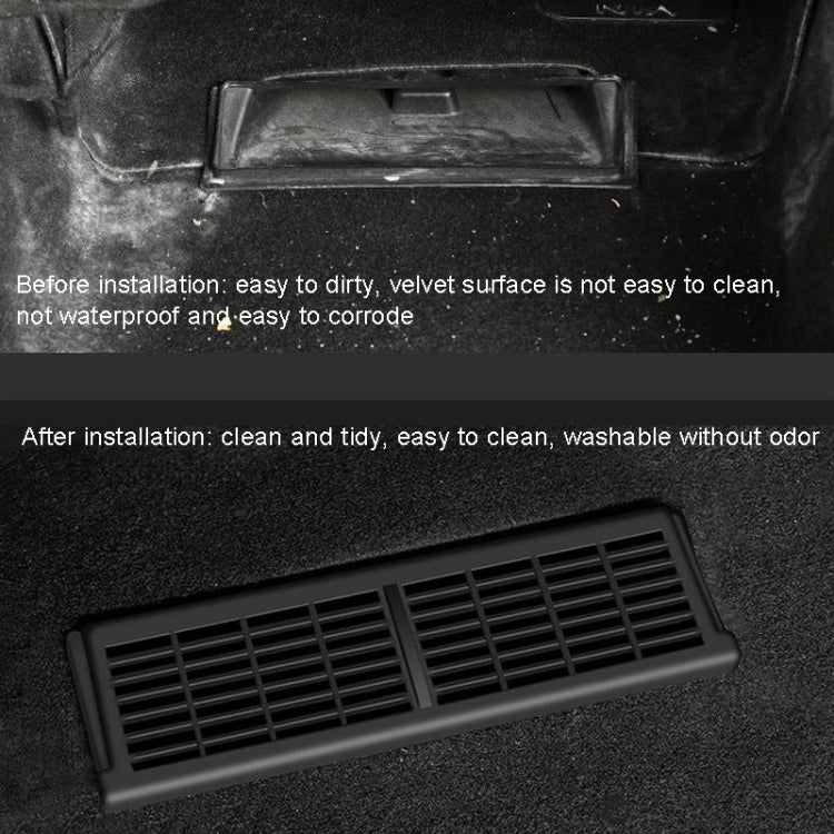 For Tesla Model Y 1pair Car Under-seat Vent Protection Cover Decoration Accessories by buy2fix