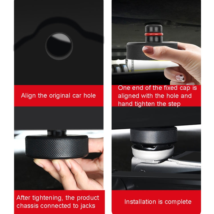 Single Pad For Tesla Model Y / 3 Jack Underbody Shock Absorbing Rubber Mat by buy2fix