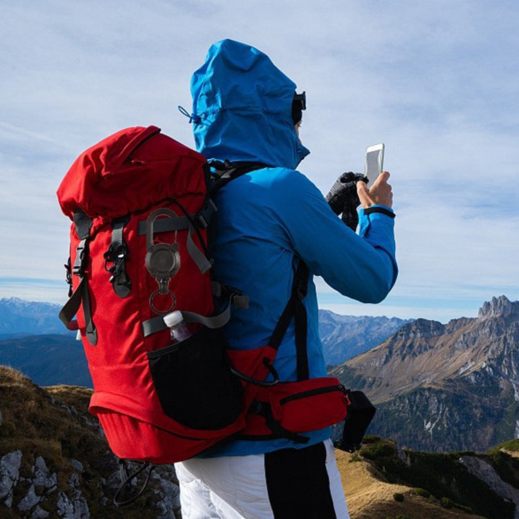 Flexible Climbing Backpack Buckle Retractable Pull Badges Reel Sports Keychain(Green) by buy2fix