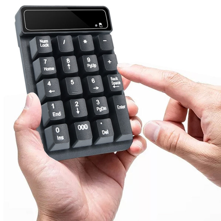 K3 19 Key 2.4G Wireless Mini Digital Keyboard Suspension Machinery Keypad(Black) by buy2fix