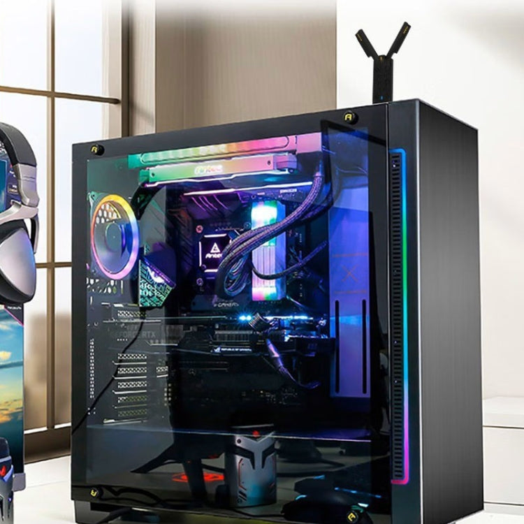 AX5400M 2.4G/5G/6G WIFI 6E Standard USB 3.0 Network Card WIFI Transmitter Receiver(Red) by buy2fix