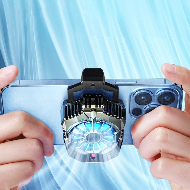 X20 Semiconductor Mobile Phone Radiator LED Light Mini Phone Cooling Fan, Color: Electroplated Mineral-color by buy2fix