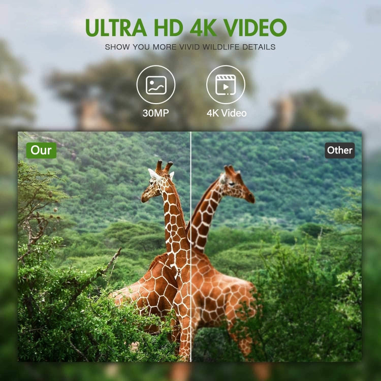 WiFi801Pro 4K Outdoor Tracking Hunting Camera APP Remote Phone Control To View Photos / Video At Any Time by buy2fix