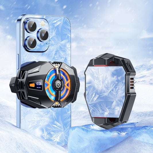 J20 Three-speed Adjustable Semiconductor Refrigeration Mobile Phone Radiator, Style: Digital Display Model by buy2fix