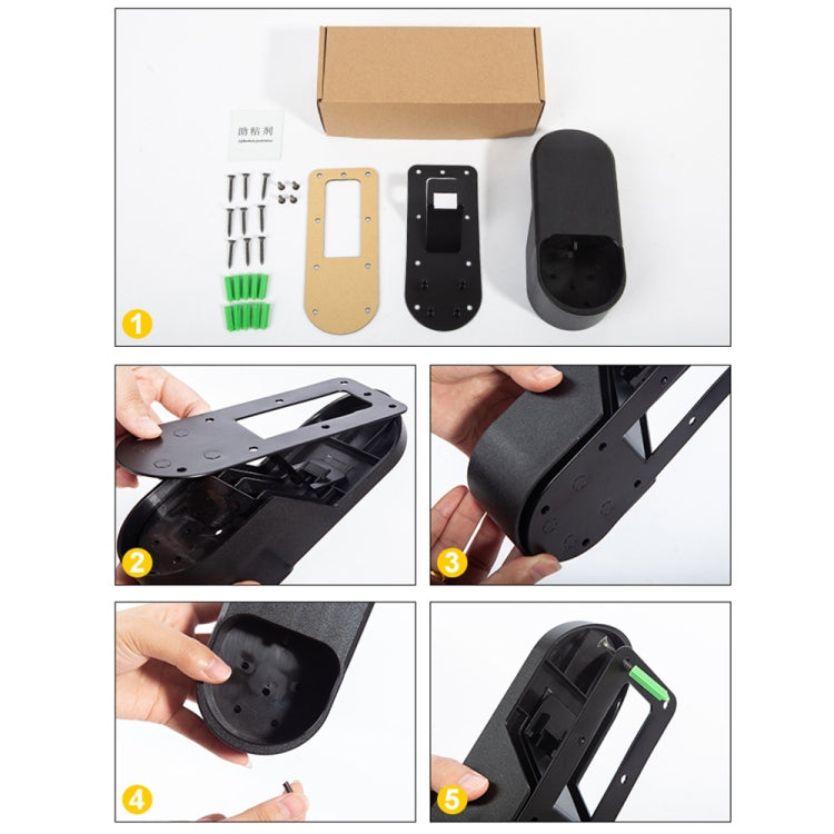 For Tesla Model 3 / X / S / Y Car Charger Wall Storage Bracket(EU Plug) by buy2fix