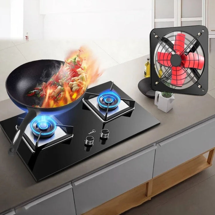 12 -inch Single Grilles Kitchen Exhaust Fan Wall Window Fan High Power Industrial Extractor Fume Space Extractor Hood,CN Plug by buy2fix