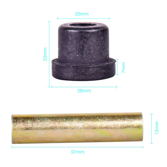 Golf Cart Front And Rear Steel Plate Rubber Sleeve Iron Sleeve Kit Leaf Spring Bushings, Specification: Iron Sleeve by buy2fix