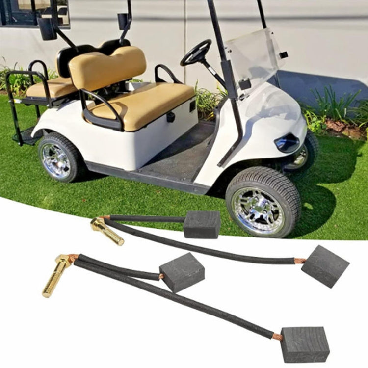 2pcs /Set For Club Car / EZGO Golf Cart 3.3 Motor Carbon Brushes, Specification: Carbon Brush by buy2fix