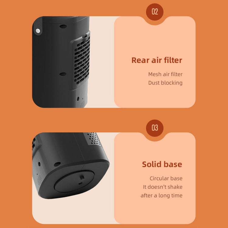 Remote Control Touch Screen Household Desktop PTC Instant Heating Heater, Style: EU Plug(Electronic Model) by buy2fix