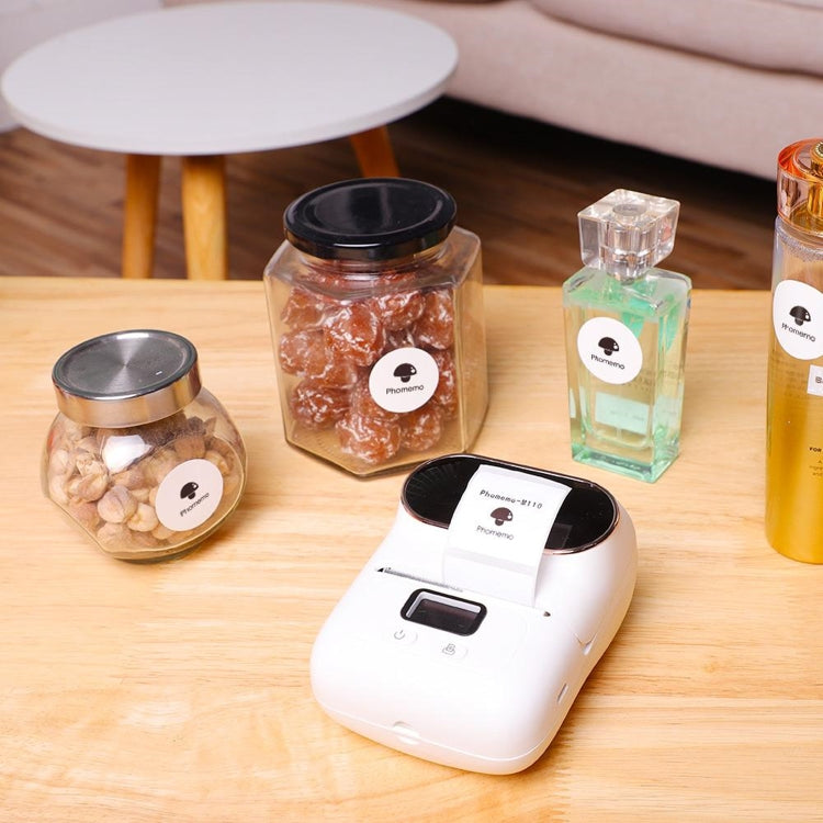 For Phomemo M110 / M200 200pcs /Roll 30x30mm Round Self-Adhesive Thermal Labels by Phomemo