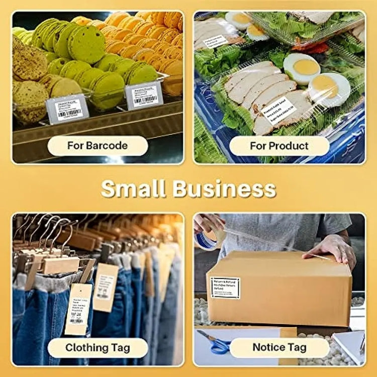 Phomemo M120 Label Maker Barcode Printer Bluetooth Thermal Label Machine(White) by Phomemo