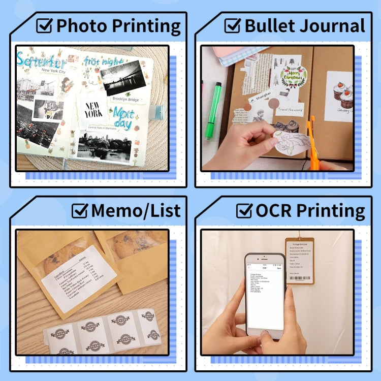 Phomemo M02 PRO Pocket Mini Small Portable Bluetooth Wrong Thermal Tag Printer(White) by Phomemo