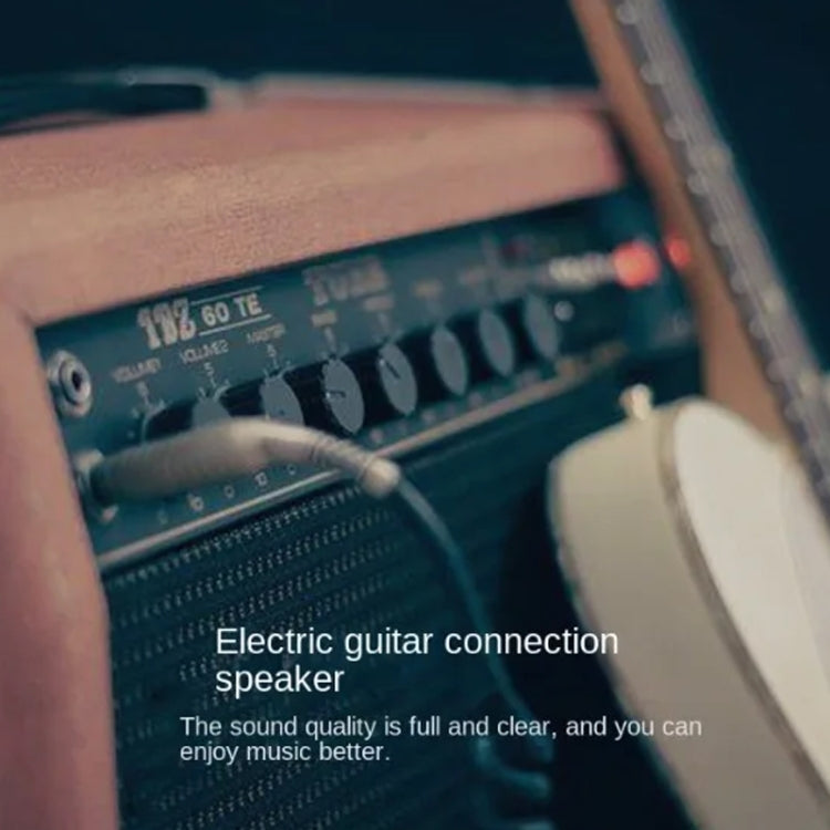 10m Audio Mixing Console Amplifier Drum Connection Cable 6.35MM Male To Male Audio Cable 28AWG OD4.0MM(Silver) by buy2fix