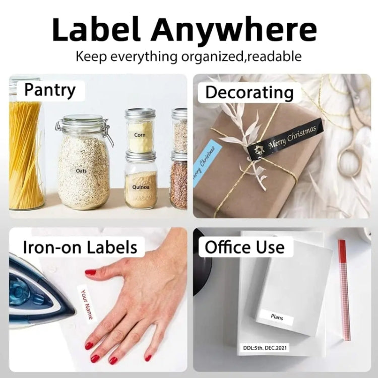 Phomemo P12Pro Li-Ion Battery Compact Bluetooth Convenient Self-Adhesive Thermal Label Printer(Black) by Phomemo