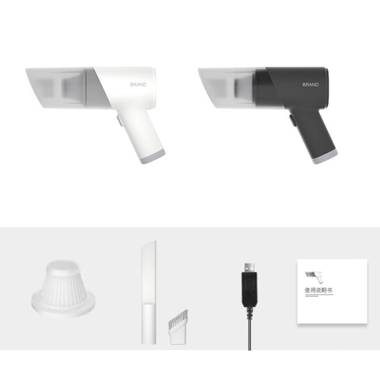 Portable Handheld USB Charging Car Vacuum Cleaner, Color: Wireless White by buy2fix