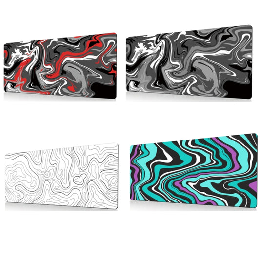 Large Abstract Mouse Pad Gamer Office Computer Desk Mat, Size: 300 x 800 x 2mm(Abstract Fluid 23) by buy2fix