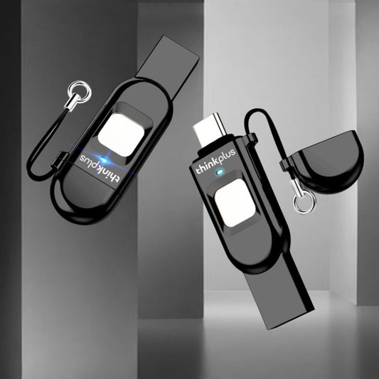 Lenovo Thinkplus TFU301 Dual Interface Type-C+USB Fingerprint Encrypted USB Flash Drive, Capacity: 32G by Lenovo