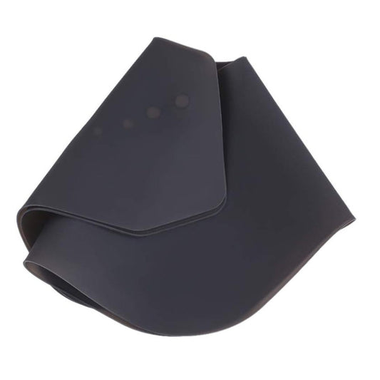 Hair Cutting Adjustable Shawl Capes Silicone Hairdressing Pad Neck Wrap Guard for Salon, Spec: Small Gray by buy2fix