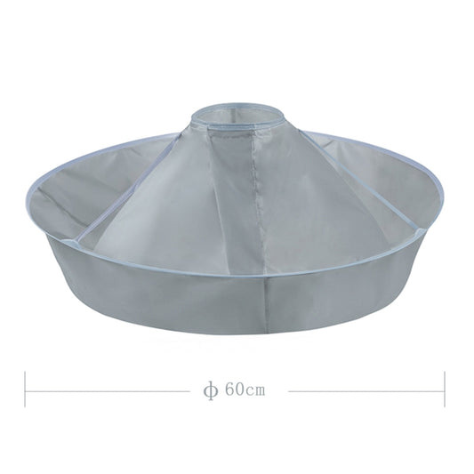 PE Material Haircut Cape 60cm Umbrella Design Salon Hairdressing Cloak For Hair Dye Perm(Gray) by buy2fix