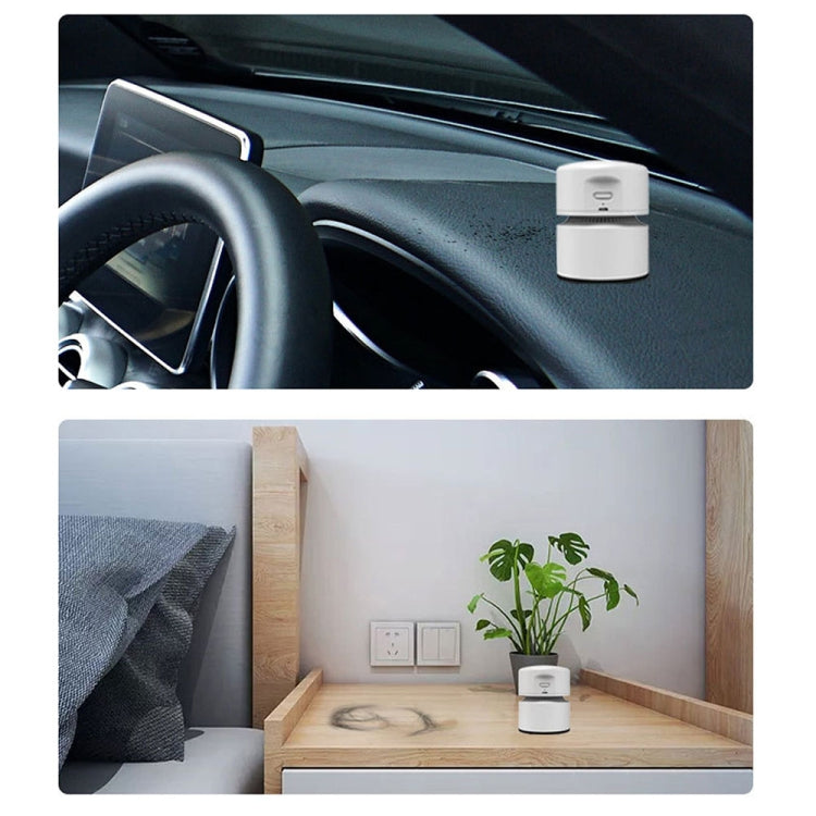 Desktop Mini Vacuum Cleaner USB Rechargeable Office Home Portable Paper Cleaner(Green) by buy2fix