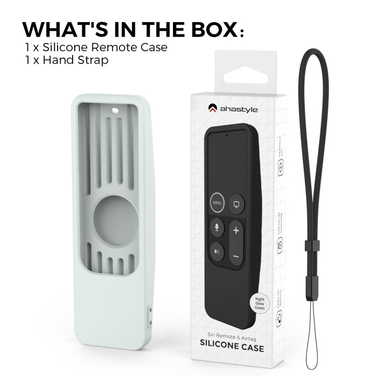 For Apple TV HD / 4K+AirTag AhaStyle PT175 Remote Control Tracker 2 In 1 Silicone Protective Cover(Blue) by AhaStyle