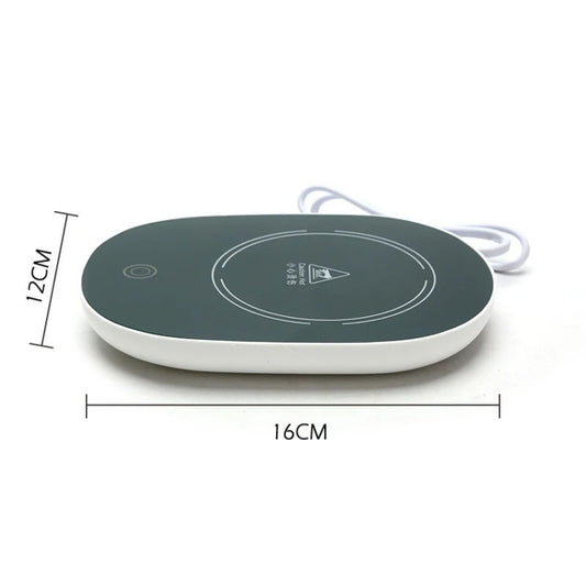 Constant Temperature Heating Thermostat Cup Set Smart Ceramic Coffee Cup, Style: USB Plug(Green+Gift Box) by buy2fix