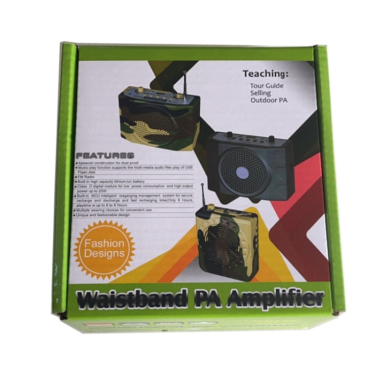 25W Bluetooth Voice Amplifier Bird Hunting Speaker Supports USB/TF/FM 1000m Remote Control EU Plug(Camouflage) by buy2fix