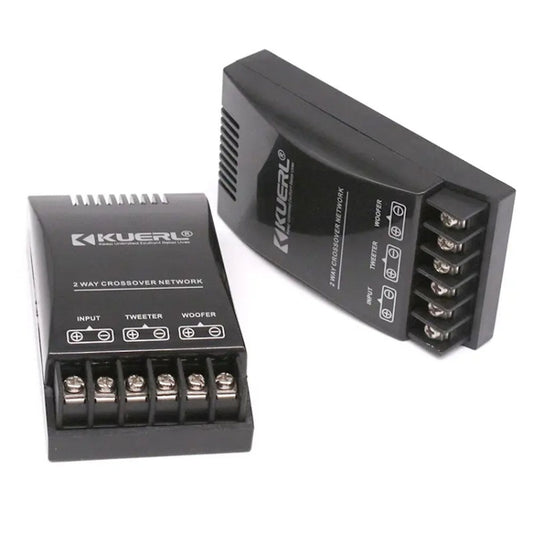 KUERL 2 Way Car Audio Frequency Divider Stereo Car Speaker Crossover Filter by KUERL