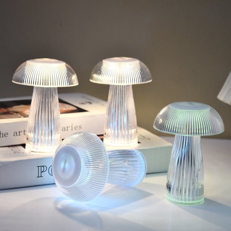 Mushroom Ambient Light Electronic Jellyfish Table Lamp Bedside Night Light 9.4 x 13.7cm(Warm White) by buy2fix