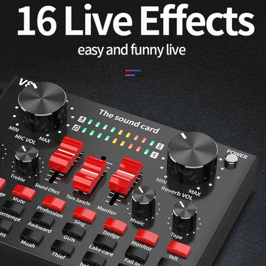 BM800+V8S Sound Card Set Audio Condenser Mic Studio Singing Microphone by buy2fix