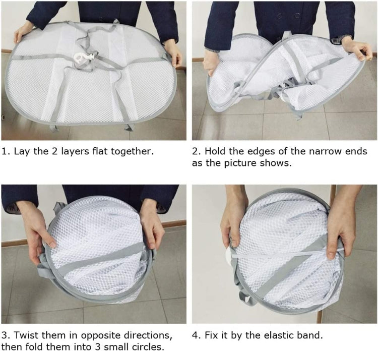 Foldable Drying Clothes Net Hanging Sweater Drying Rack, Spec: 61 x 76cm 3 Layers by buy2fix
