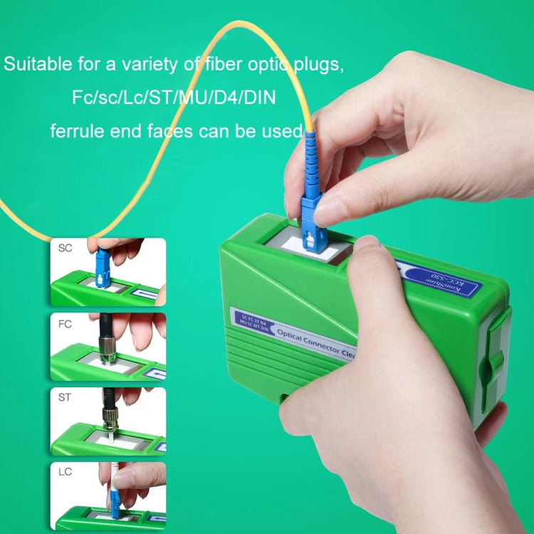 Komshine Handheld Cassette Fiber Optic Cleaning Box, Model: KCC-550 by Komshine