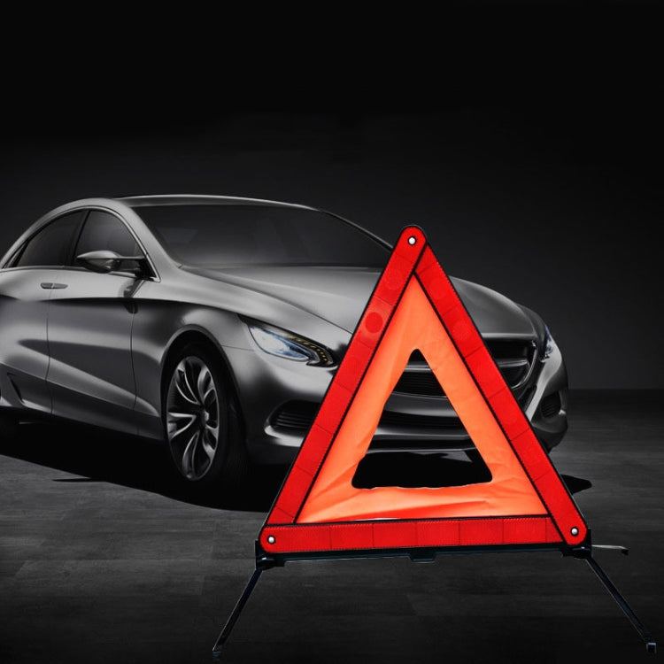 Foldable Car Warning Sign Tripod Automobile Emergency Reflective Triangular Holder by buy2fix