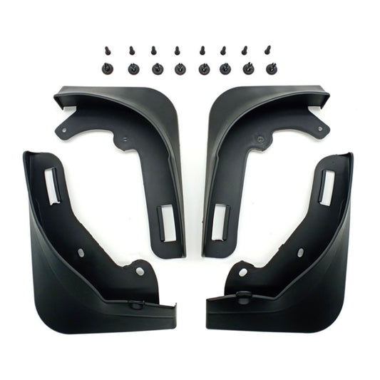 For Tesla Model Y Car Punch-Free Front And Rear Wheel Soft Rubber Mudguards, Style: Carbon Fiber by buy2fix