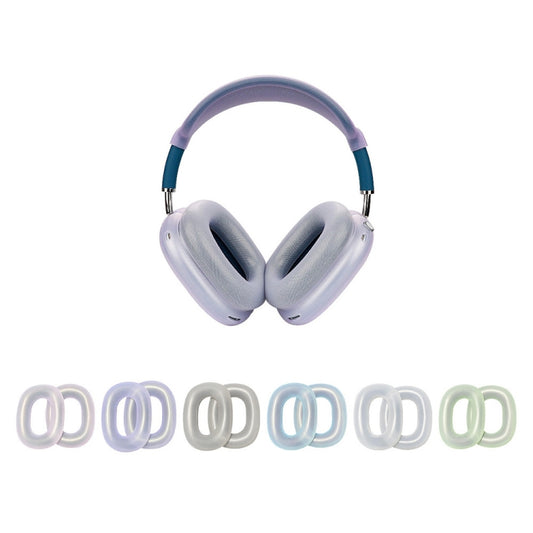 For AirPods Max Headphones Ear Cap Cover Replacement Part(Transparent Purple) by buy2fix
