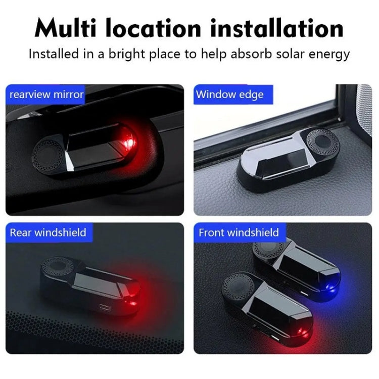 Car Solar Anti-Theft Alarm LED Warning Light With Aromatherapy(Red Light) by buy2fix