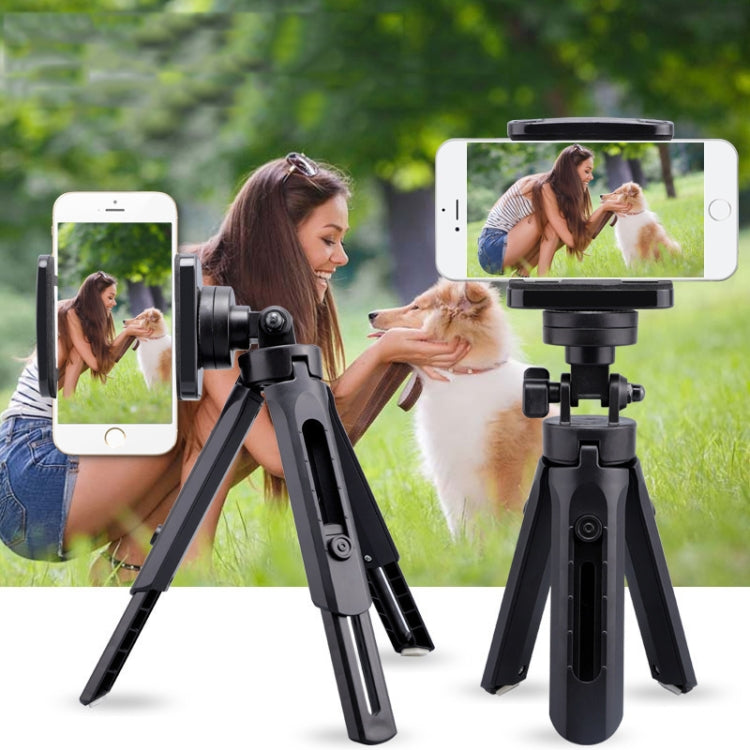 Portable Tabletop Camera Phone Tripod With Ball Head Removable Mini Selfie Tripod(Black) by buy2fix