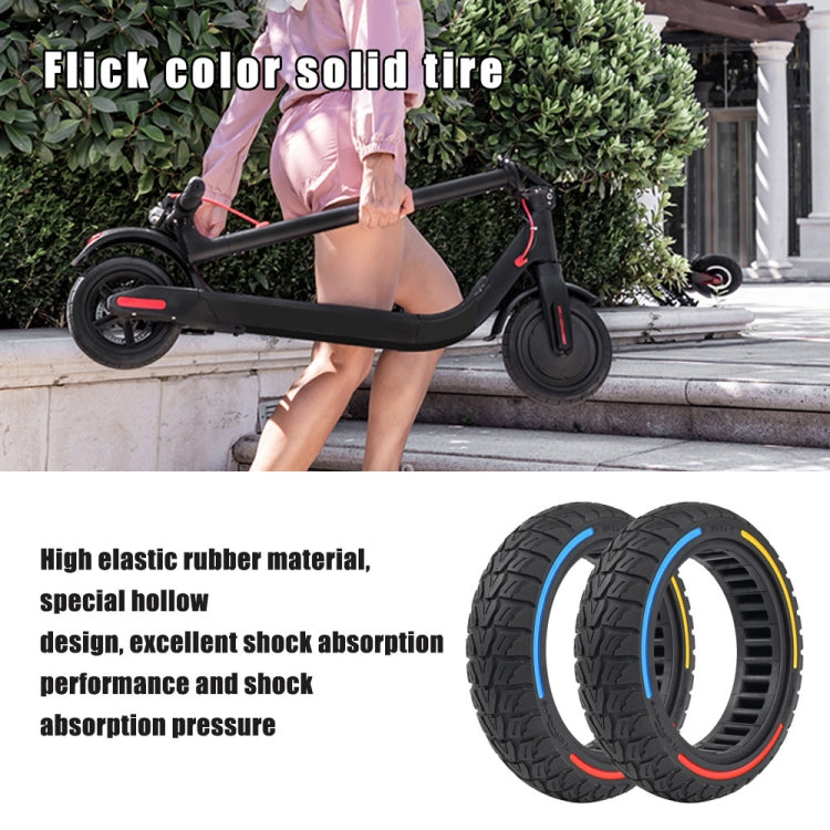 10 x 2.5-7 Inch Colorful Flick Off-Road Honeycomb Tires For Xiaomi Scooter 4 / 4 Pro(Yellow) by buy2fix