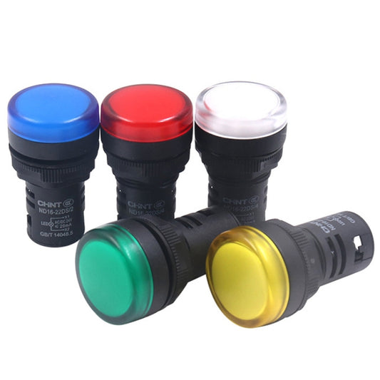 CHINT ND16-22DS LED Signal Light Power AD Indicator Lights, Model: 220V (Green) by CHINT