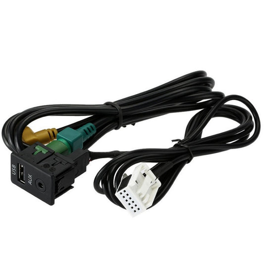 For Magotan New Touran Modified VW CD Player RCD510/310+/300+USB Switch Base+Wiring Harness(1.5m) by buy2fix