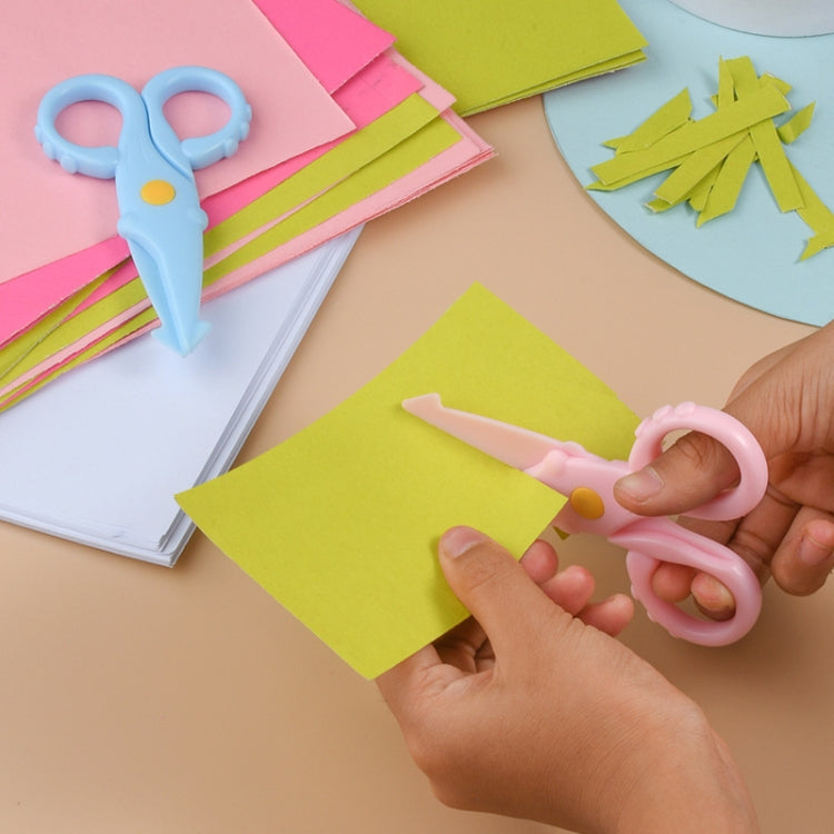 10pcs Cute Squid Mini Plastic Scissors Children Handmade Paper Cutting Tools(Pink) by buy2fix