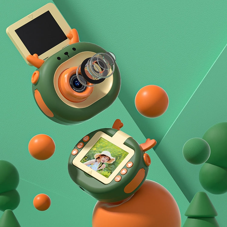 S2 2.4-Inch 180-Degree Flip-Screen 1080P HD Cartoon Children Digital Camera With Stand(Violet) by buy2fix